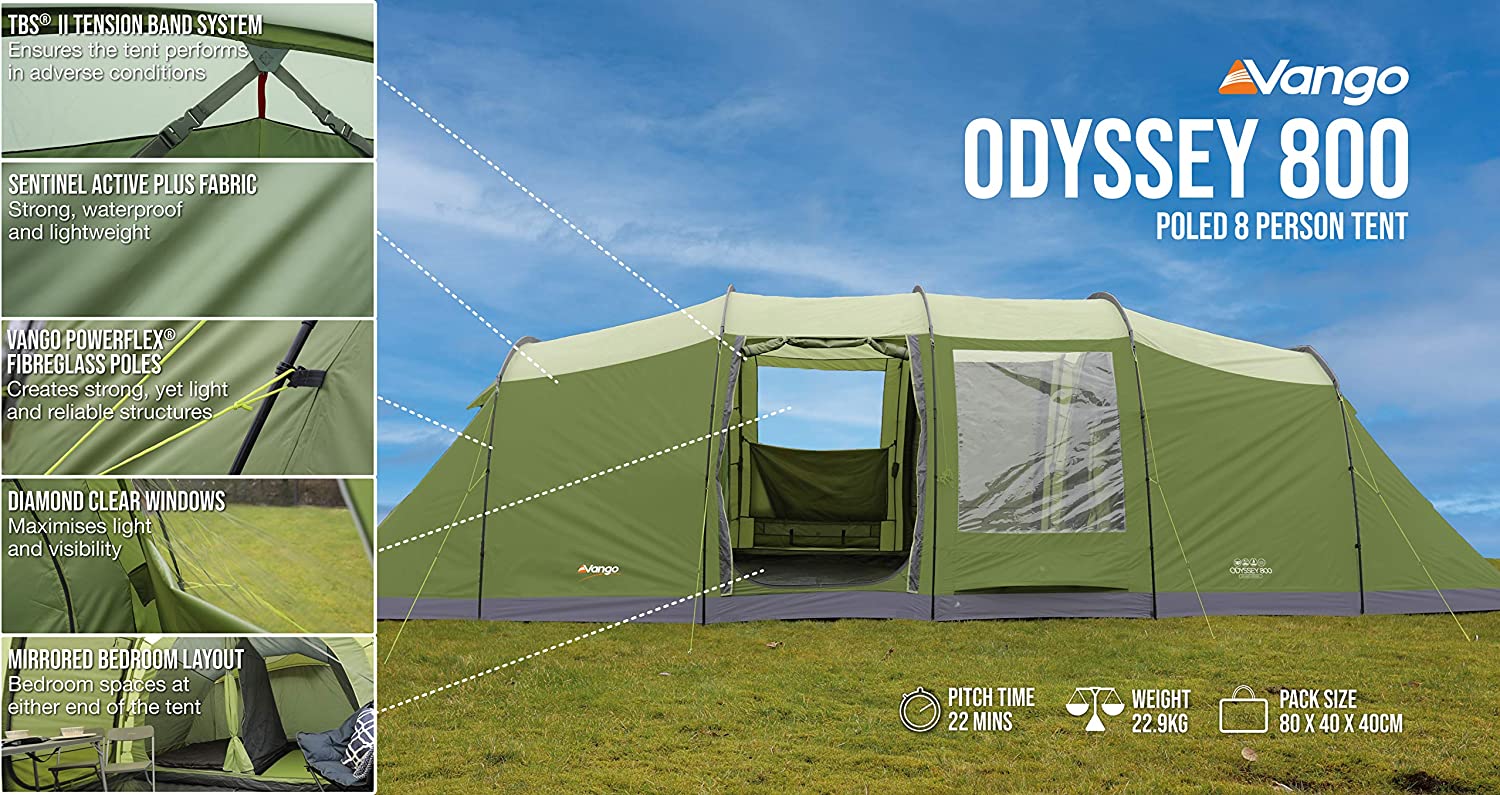 Vango Odyssey Family Tunnel Tent - Sales Brochure