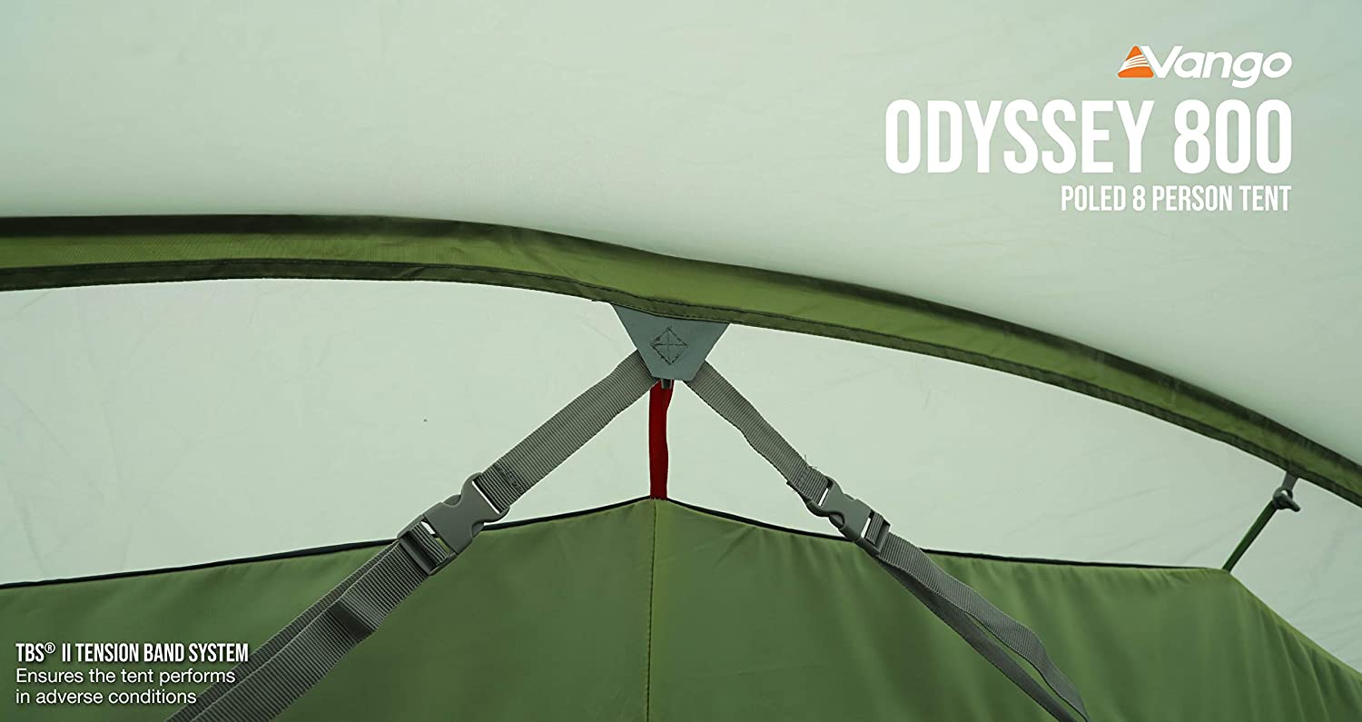 Vango Odyssey Family Tunnel Tent - TBS Tension Band System