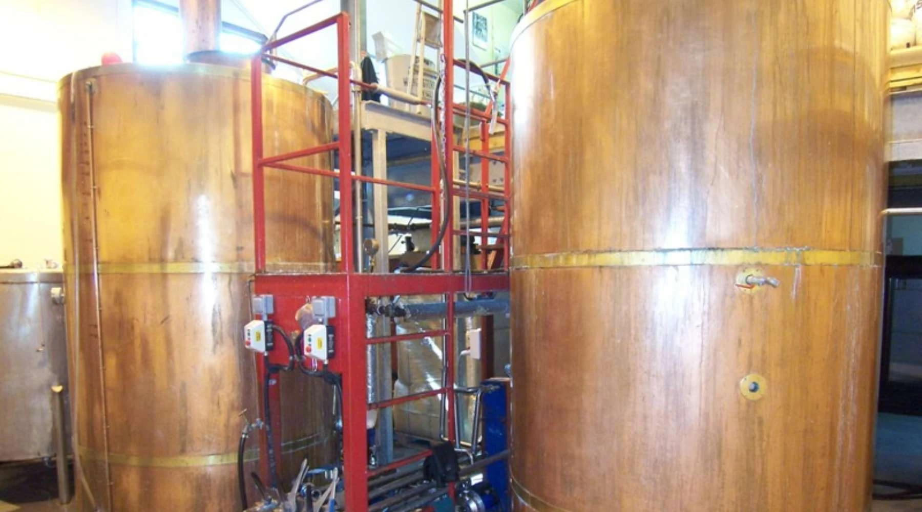 inside the brewery