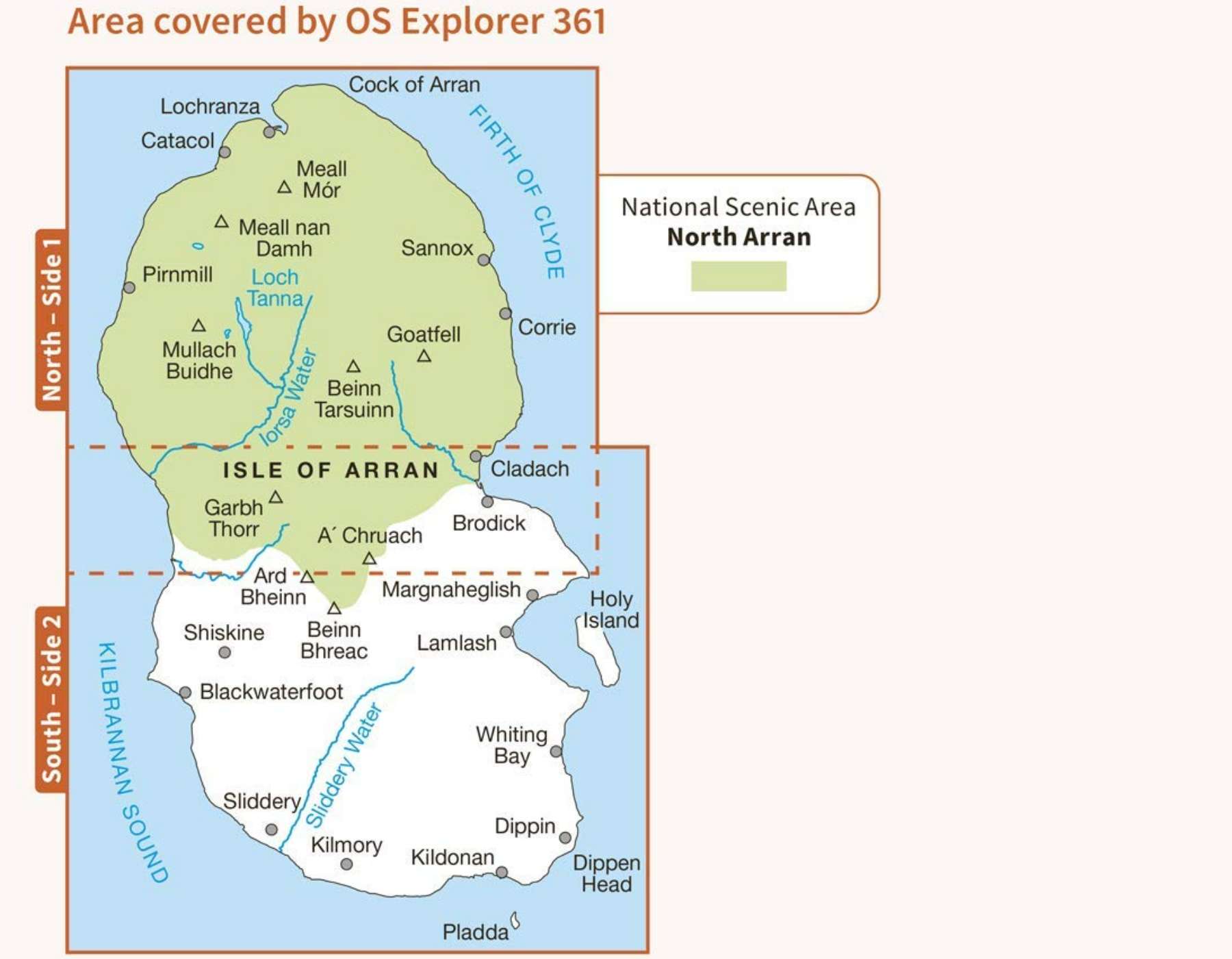 Isle of Arran Ordnance Survey Map (4)