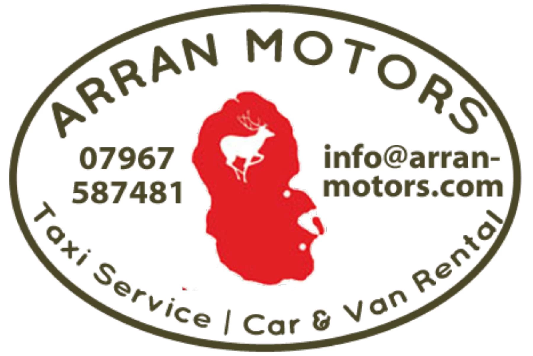 Arran Taxi (2) Arran Motors Logo