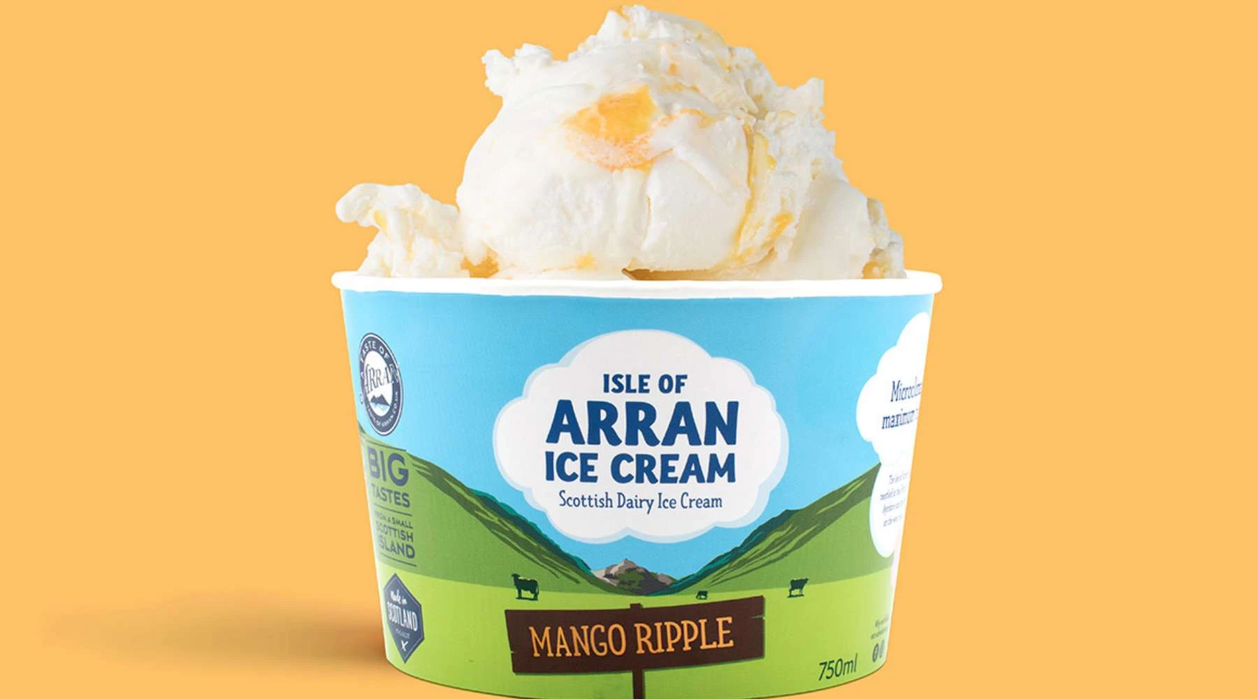 Isle of Arran Ice Cream (1) Mango Ripple