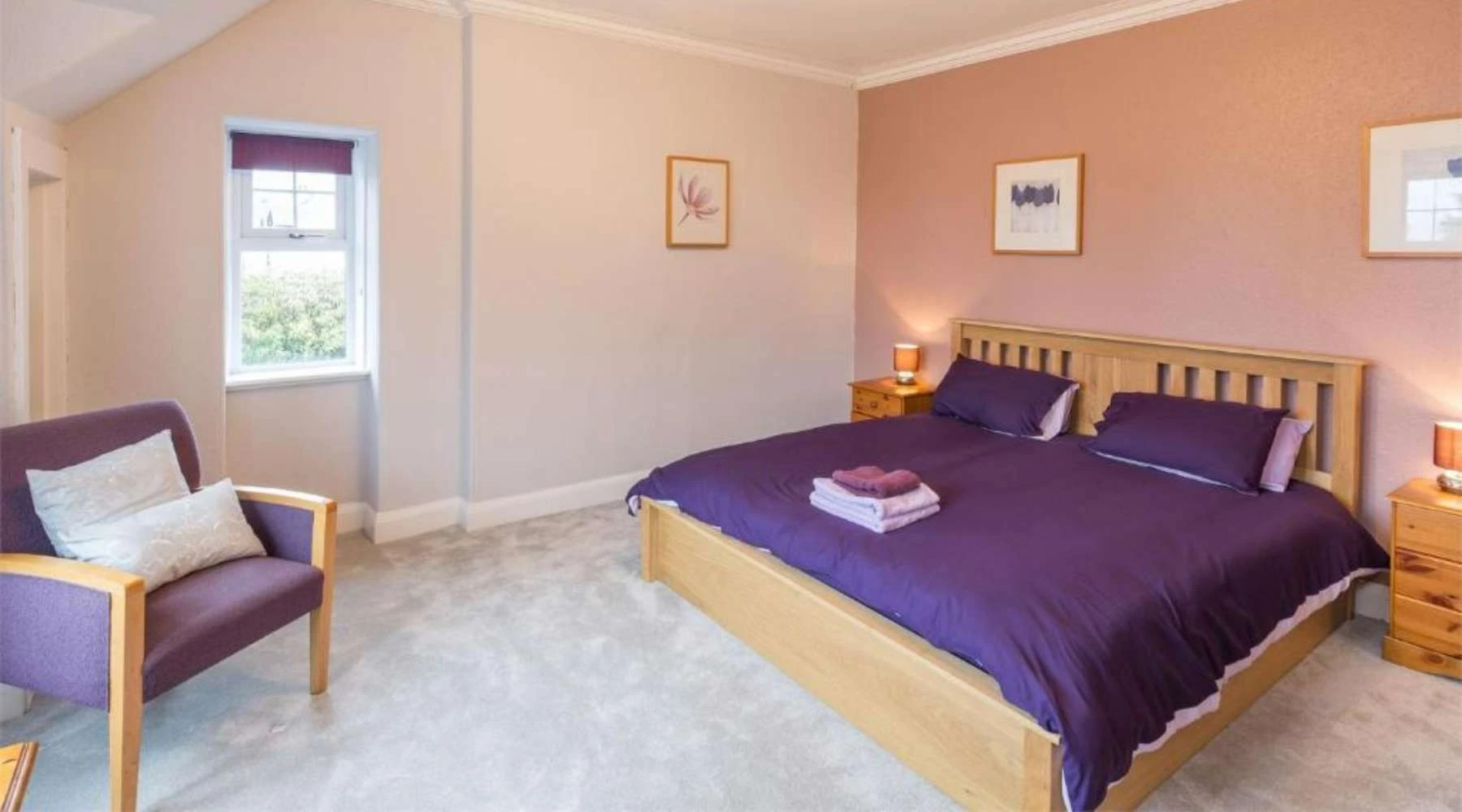 Arandel Manse Road, Brodick, Purple Bedroom