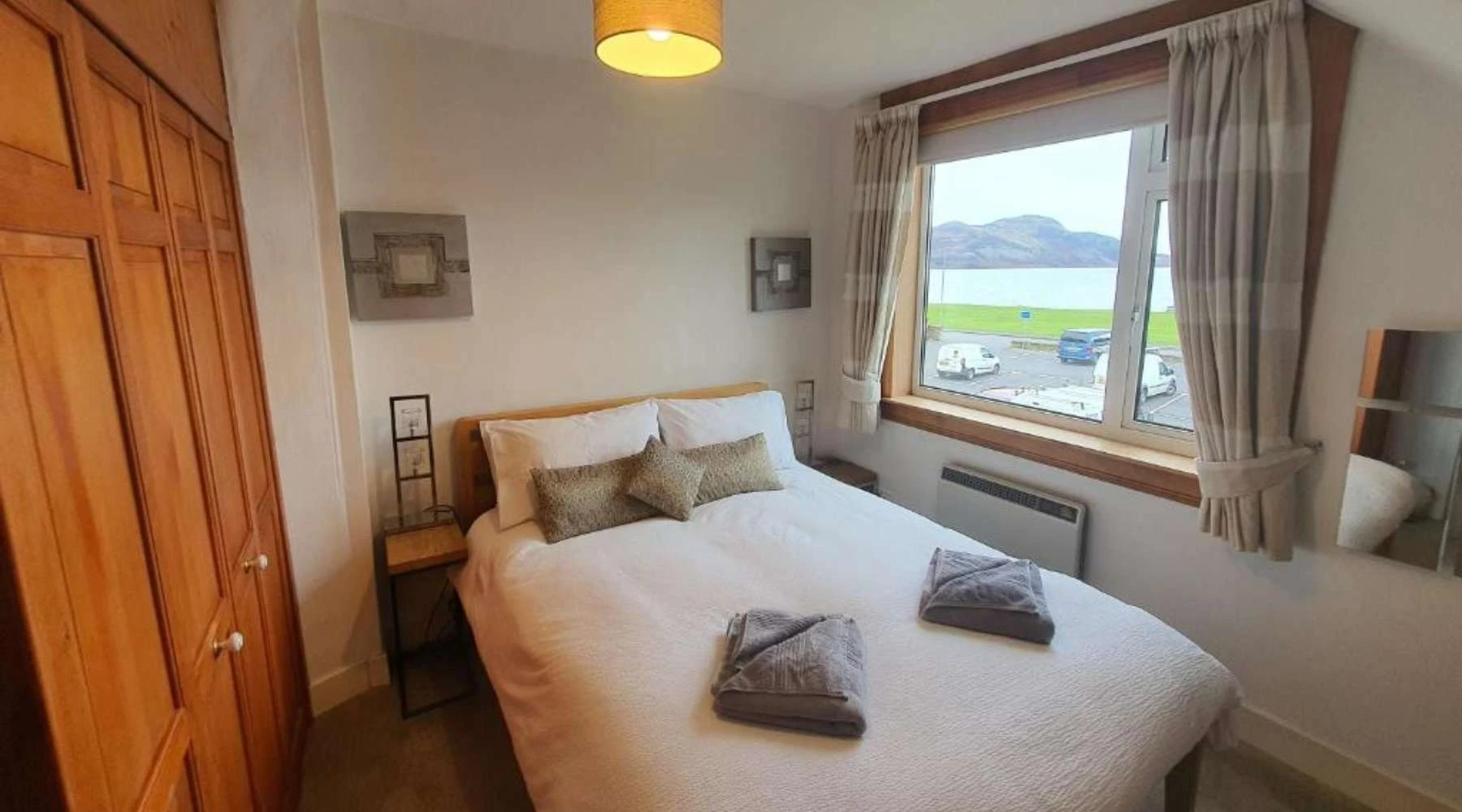 Eilean View, Lamlash, Bedroom With Holy Isle View